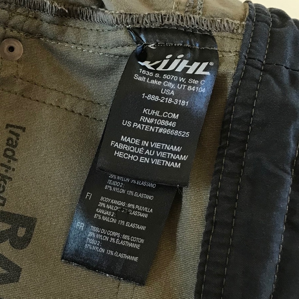 GORPCORE 🔥KUHL RADIKL KLASSIK OLIVE  PANTS 34 X 32 - Picture 13 of 15